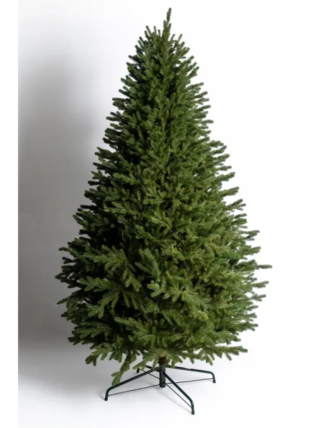 Brad Artificial Royal Alpine 240 cm QC464, 1100 Ramuri 2D + 3D PE, Circumferinta Bazei 151 cm